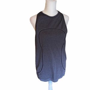 Lululemon Run Swiftly Tech Tank Rugby Stripe gray
